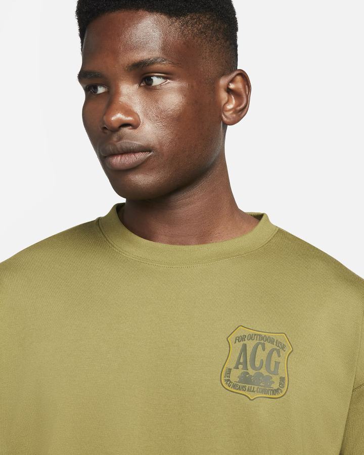 Camiseta Nike ACG Hombre Verde | XGDCU-5724