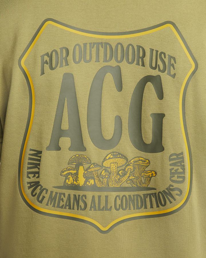 Camiseta Nike ACG Hombre Verde | XGDCU-5724
