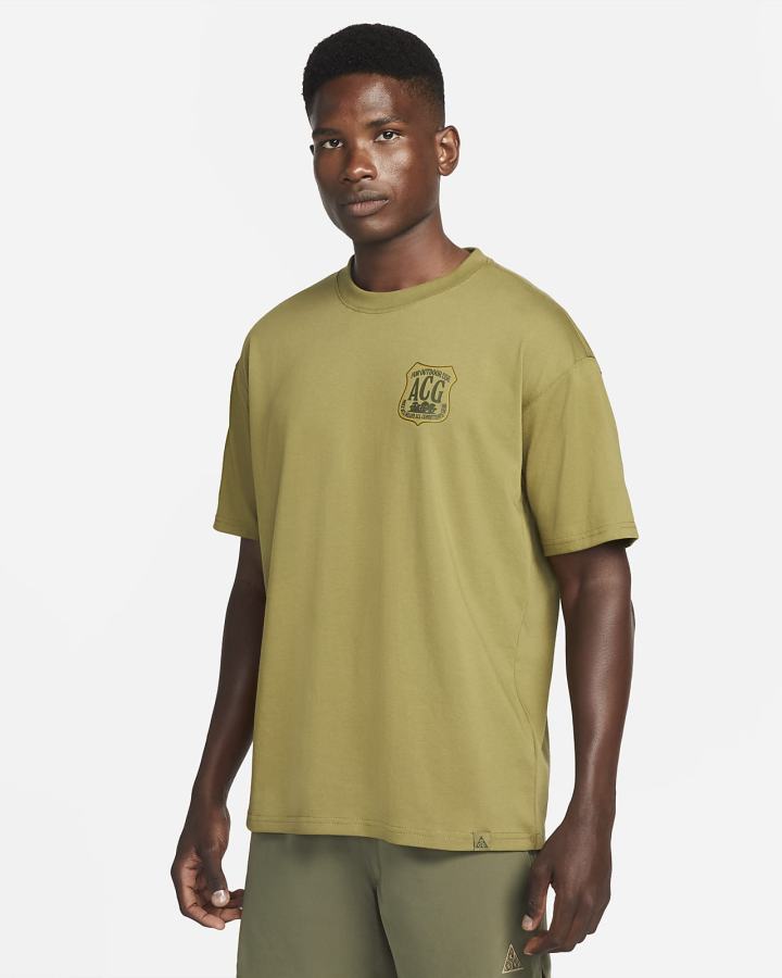 Camiseta Nike ACG Hombre Verde | XGDCU-5724