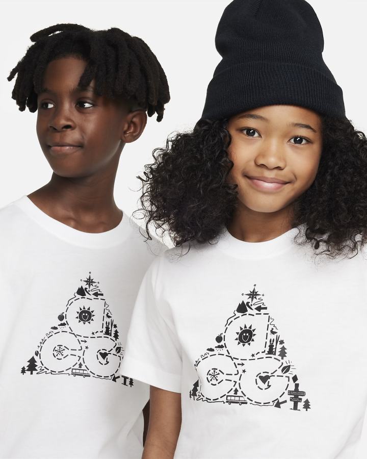Camiseta Nike ACG Kids Niña Blancas | CNFQZ-6578