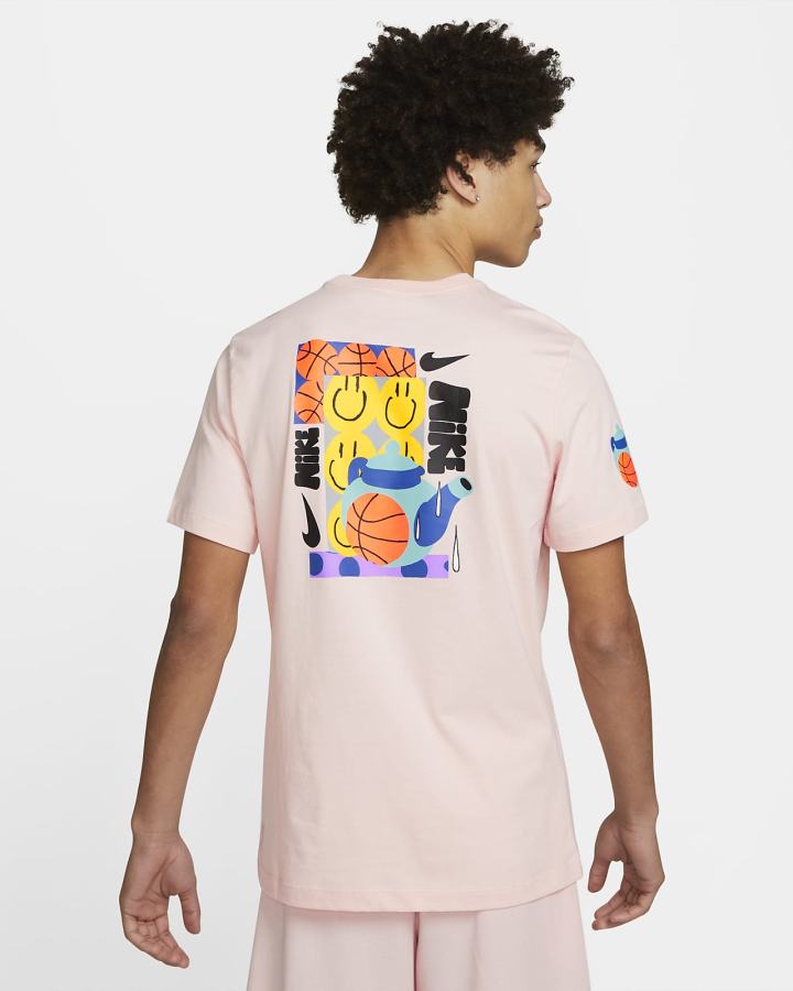 Camiseta Nike A.I.R. Basketball Hombre Rosas | WVDGS-7402
