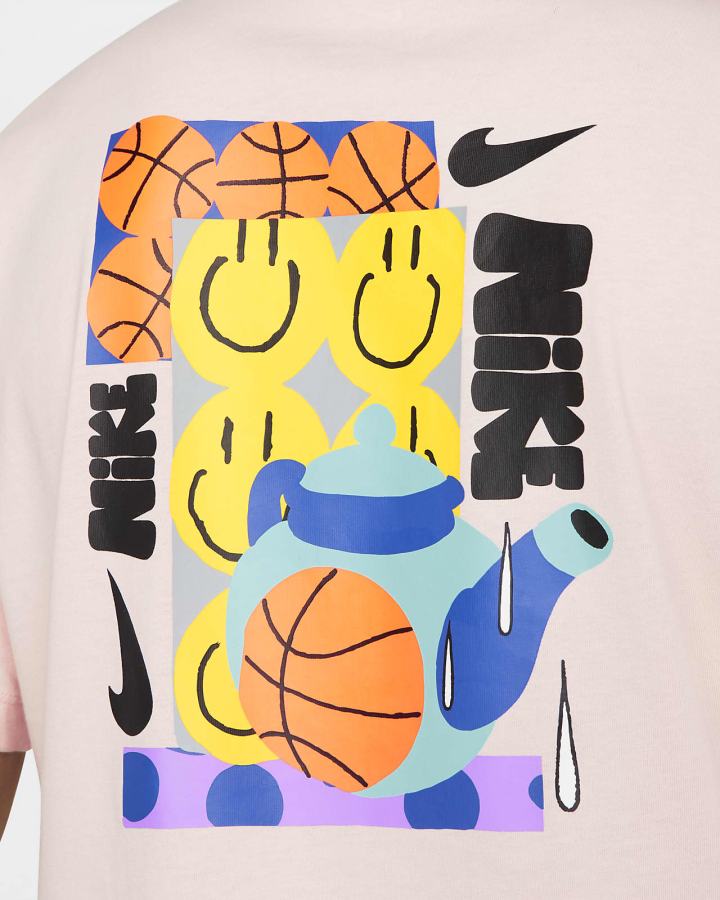 Camiseta Nike A.I.R. Basketball Hombre Rosas | WVDGS-7402