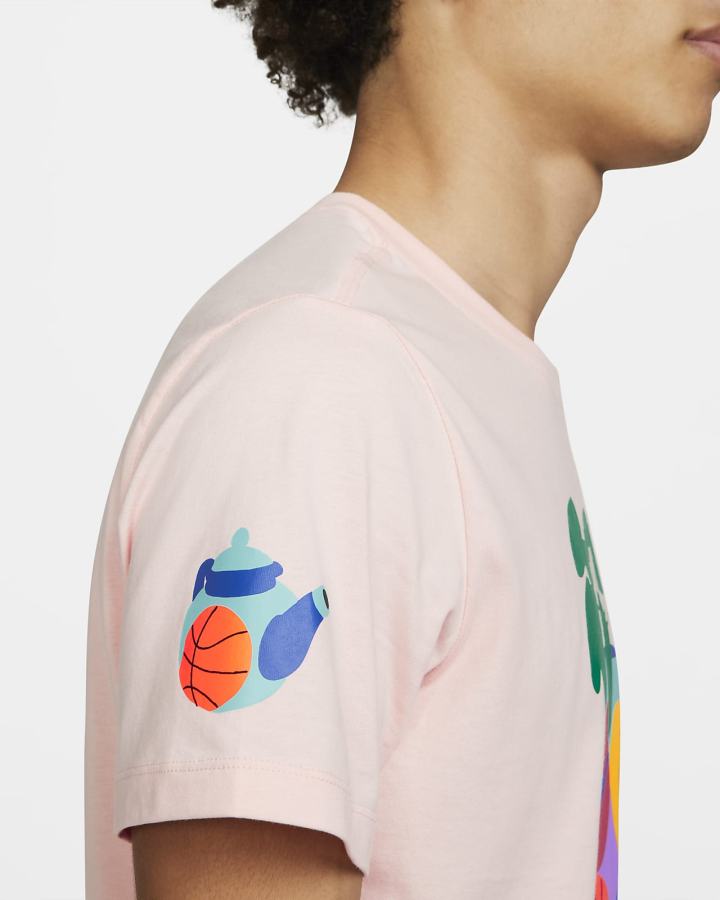 Camiseta Nike A.I.R. Basketball Hombre Rosas | WVDGS-7402