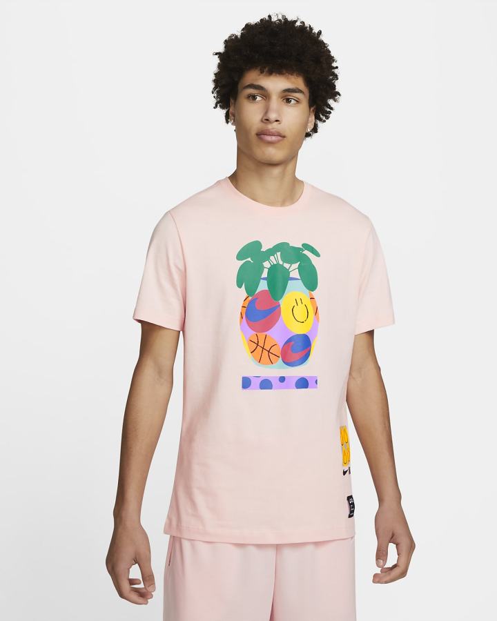 Camiseta Nike A.I.R. Basketball Hombre Rosas | WVDGS-7402