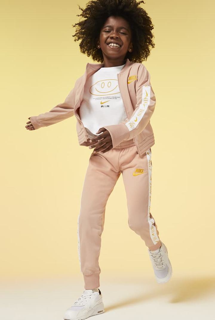 Camiseta Nike Air Kids Cropped Niña Blancas | DCGEA-5786