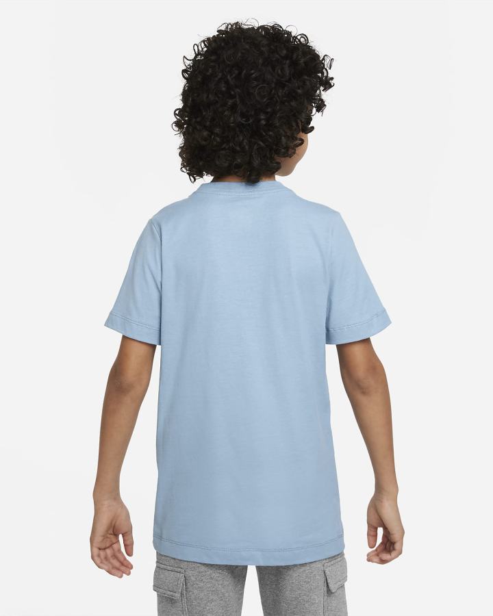Camiseta Nike Air Kids Niño Azules | QLGVA-2873