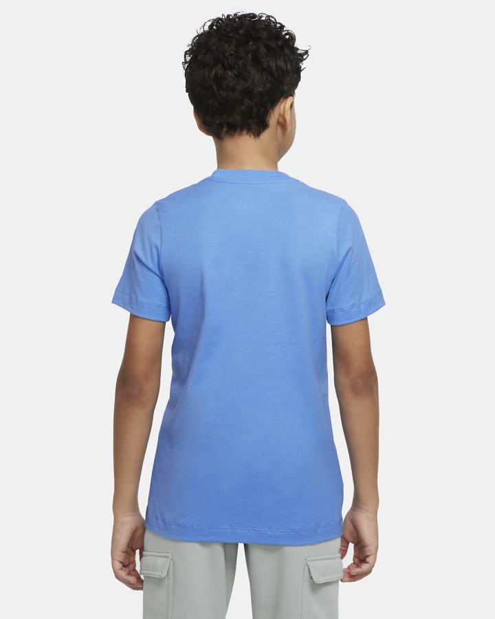 Camiseta Nike Air Kids Niño Azules | TAVOI-4783