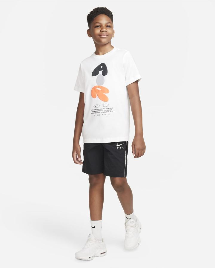 Camiseta Nike Air Kids Niño Blancas | ZVSMP-7560