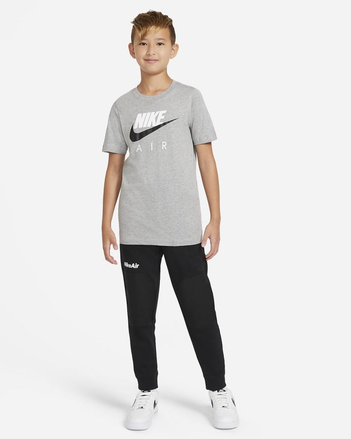 Camiseta Nike Air Kids Niño Gris Oscuro | ADHGS-4207
