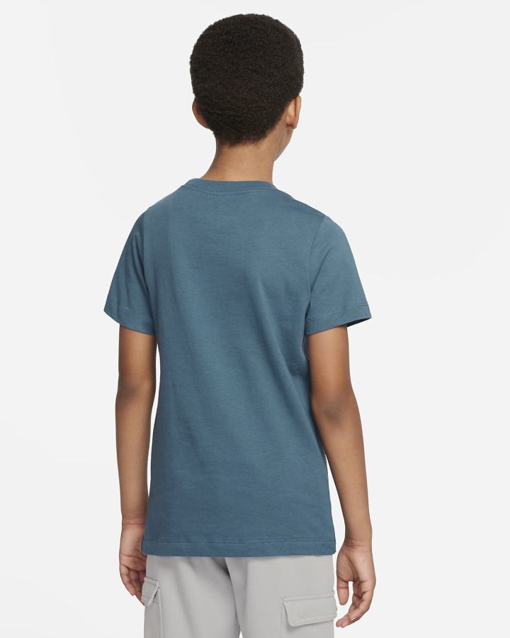 Camiseta Nike Air Kids Niño Gris Verde | PORCA-5016