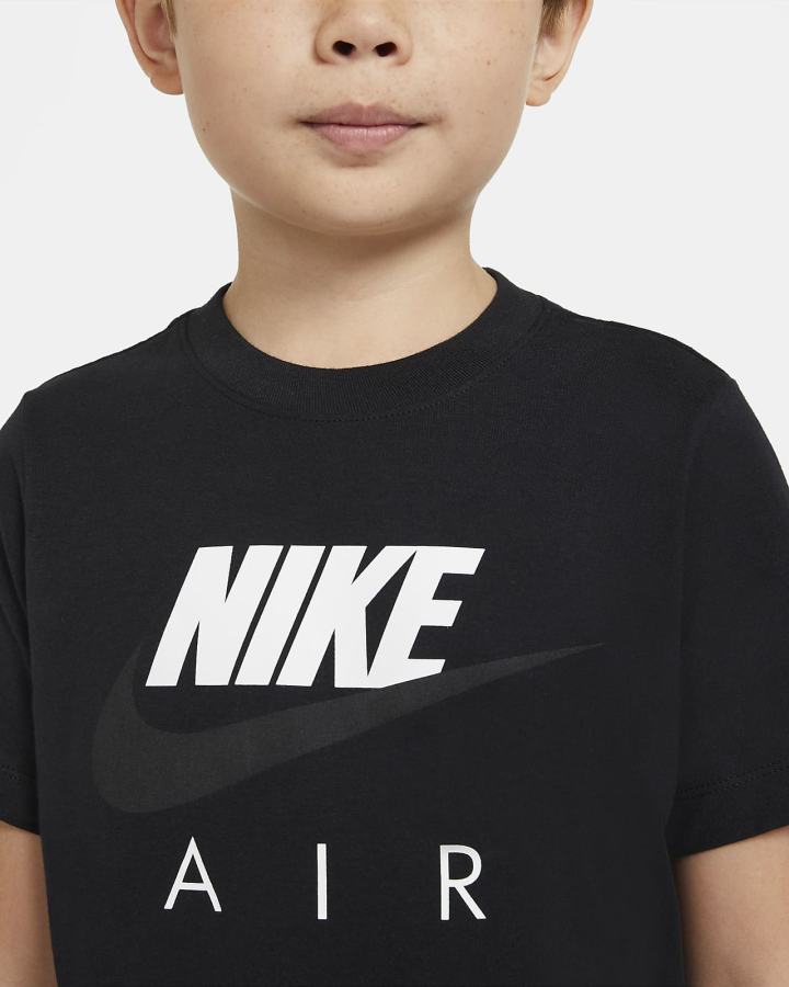 Camiseta Nike Air Kids Niño Negras | LABPU-4871