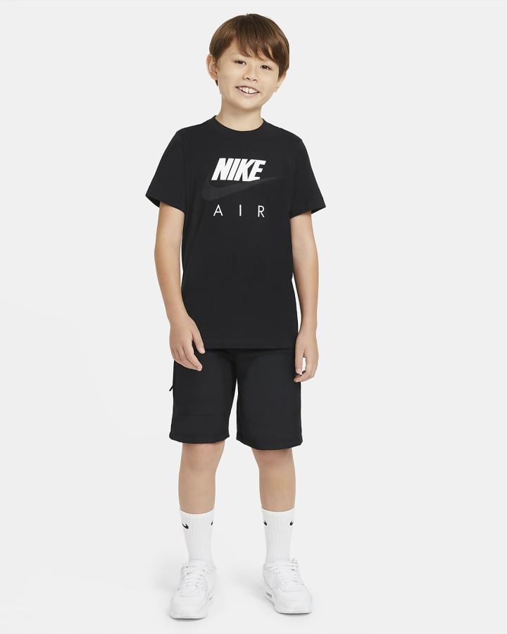 Camiseta Nike Air Kids Niño Negras | LABPU-4871
