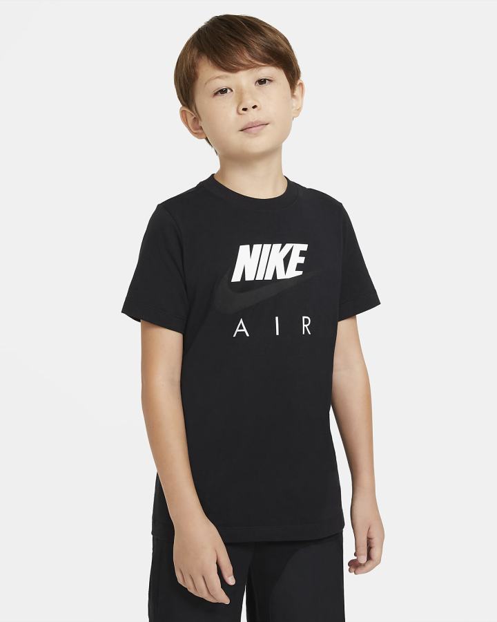 Camiseta Nike Air Kids Niño Negras | LABPU-4871