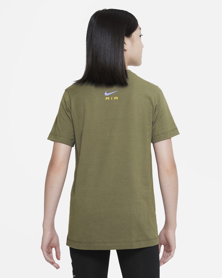 Camiseta Nike Air Kids Niño Verde Oliva | IDFEW-2197