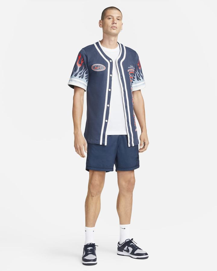 Camiseta Nike Americana Top Hombre Azules | OJGKP-4765
