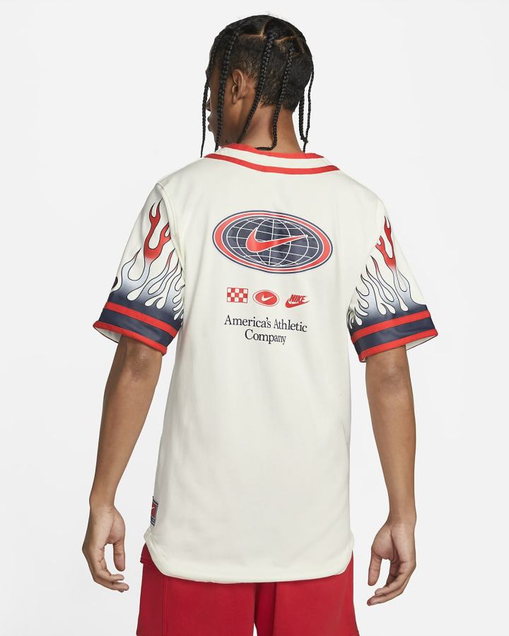 Camiseta Nike Americana Top Hombre Rojas | RMNOT-7634