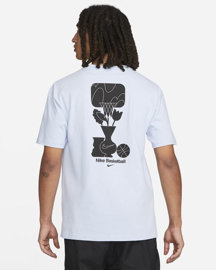 Camiseta Nike Basketball Hombre Azules Claro | EUCGN-9182