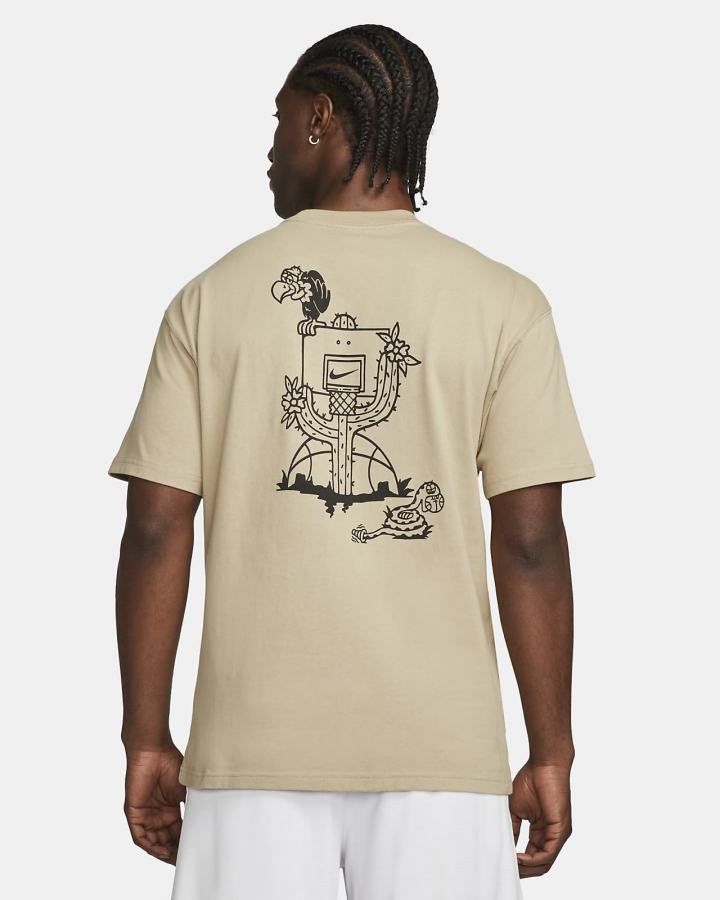 Camiseta Nike Basketball Hombre Beige | NQTKR-2507