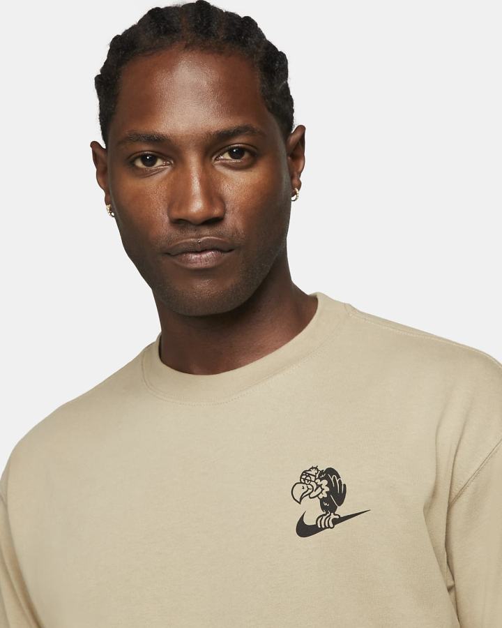 Camiseta Nike Basketball Hombre Beige | NQTKR-2507