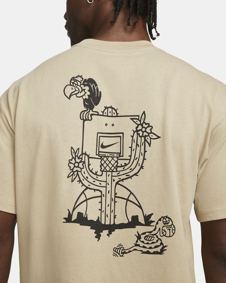 Camiseta Nike Basketball Hombre Beige | NQTKR-2507