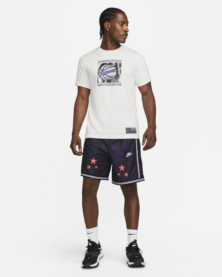 Camiseta Nike Basketball Hombre Blancas | EBLMV-9046