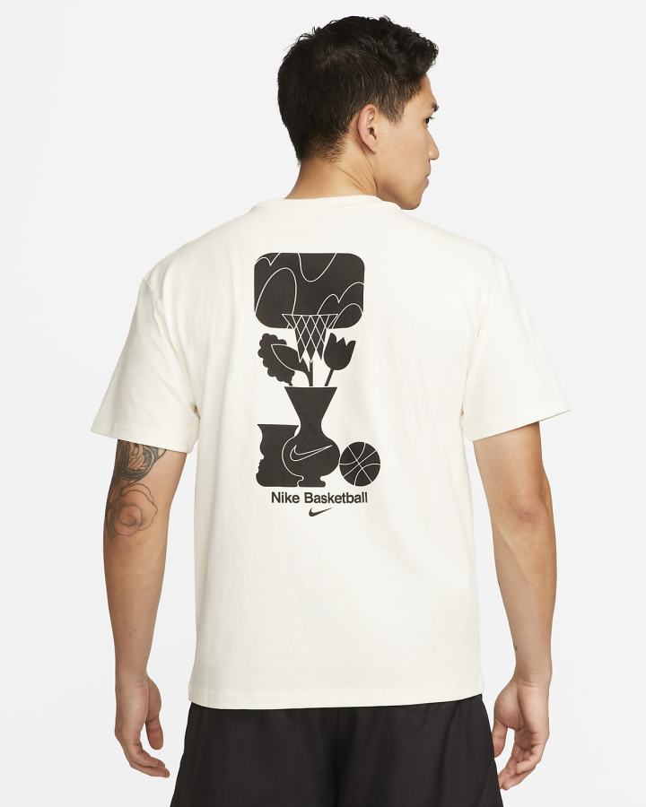 Camiseta Nike Basketball Hombre Blancas | FDSMU-3056