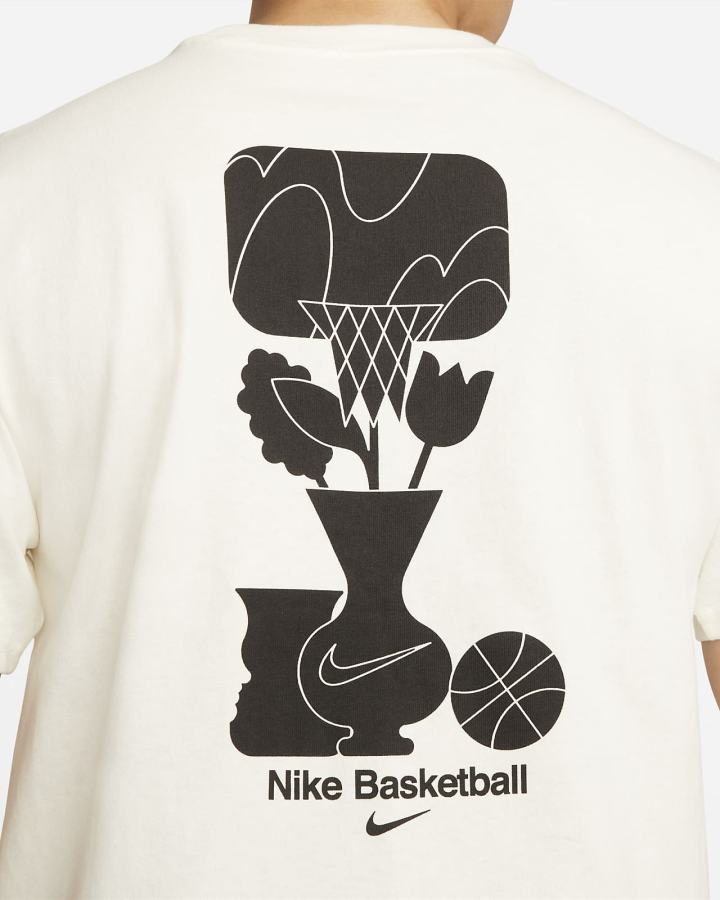 Camiseta Nike Basketball Hombre Blancas | FDSMU-3056