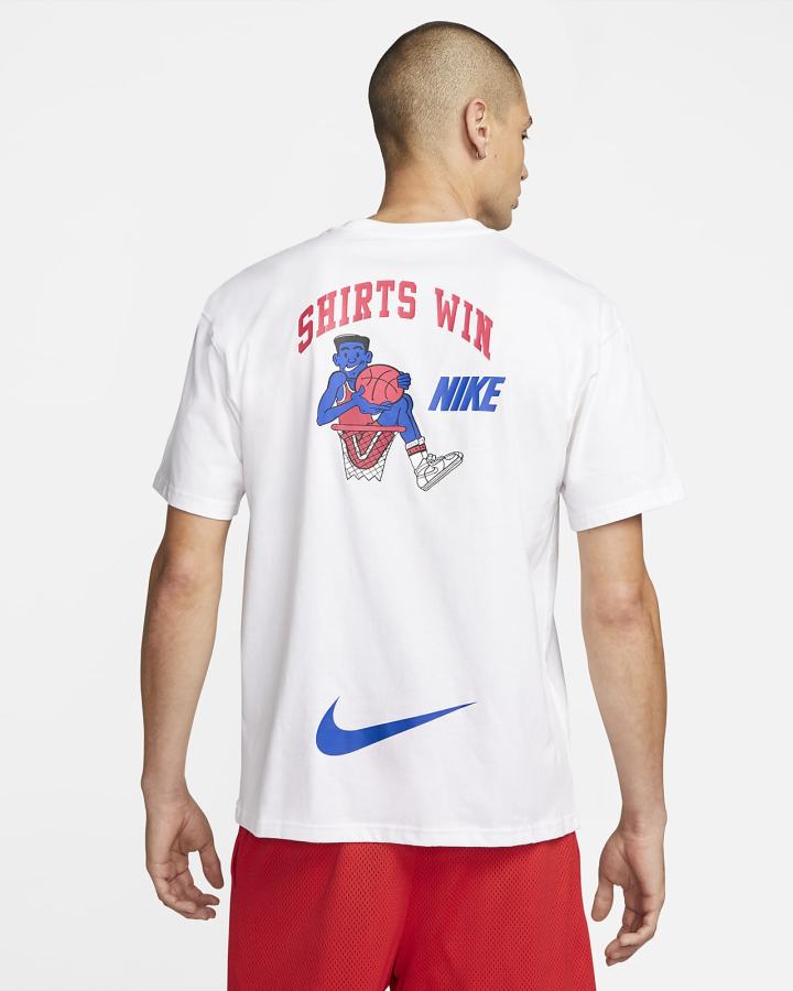 Camiseta Nike Basketball Hombre Blancas | YGHSJ-5367