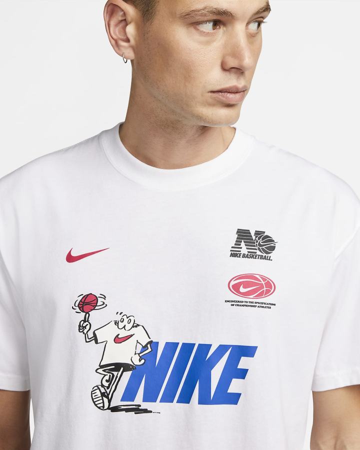 Camiseta Nike Basketball Hombre Blancas | YGHSJ-5367