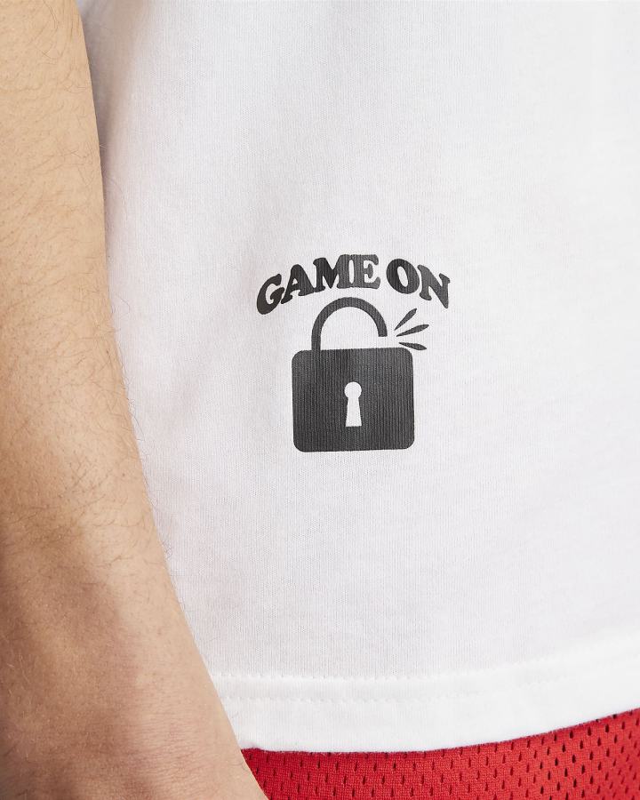 Camiseta Nike Basketball Hombre Blancas | YGHSJ-5367