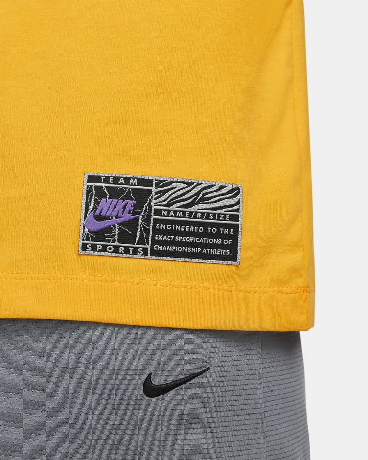Camiseta Nike Basketball Hombre Doradas | QINVC-3257