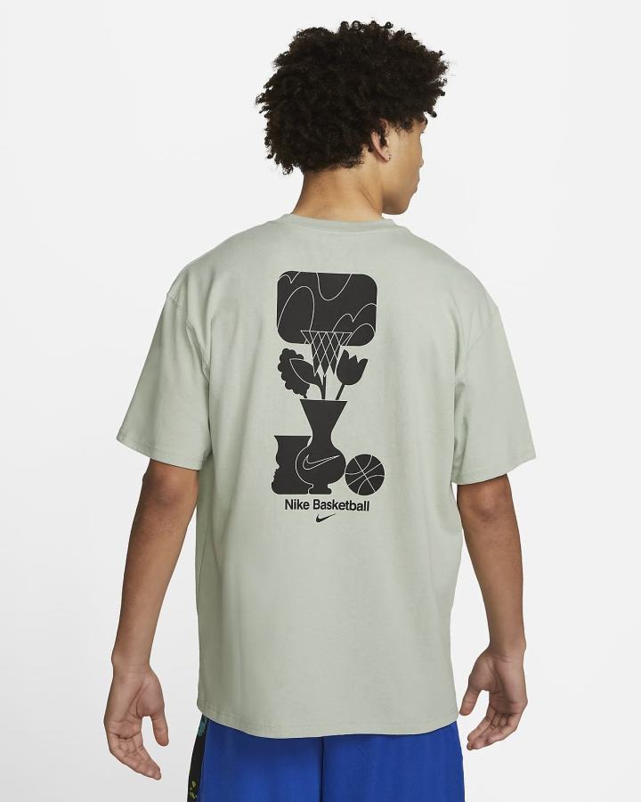 Camiseta Nike Basketball Hombre Gris | LARYJ-1369