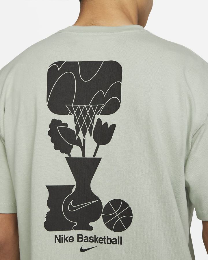 Camiseta Nike Basketball Hombre Gris | LARYJ-1369