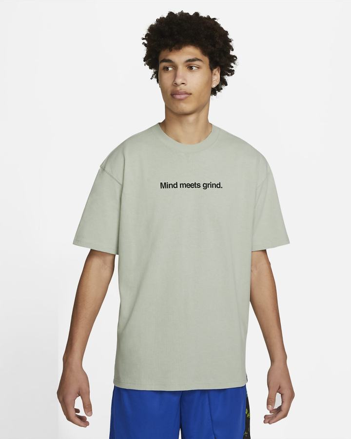 Camiseta Nike Basketball Hombre Gris | LARYJ-1369