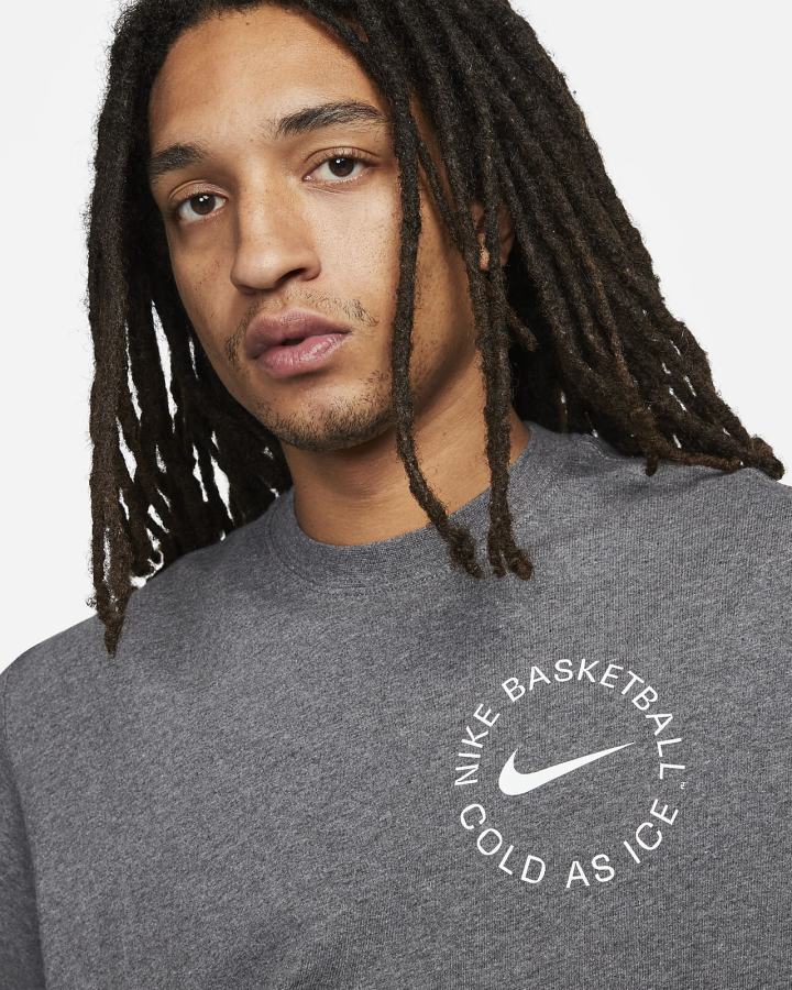 Camiseta Nike Basketball Hombre Gris | NPCQH-9478