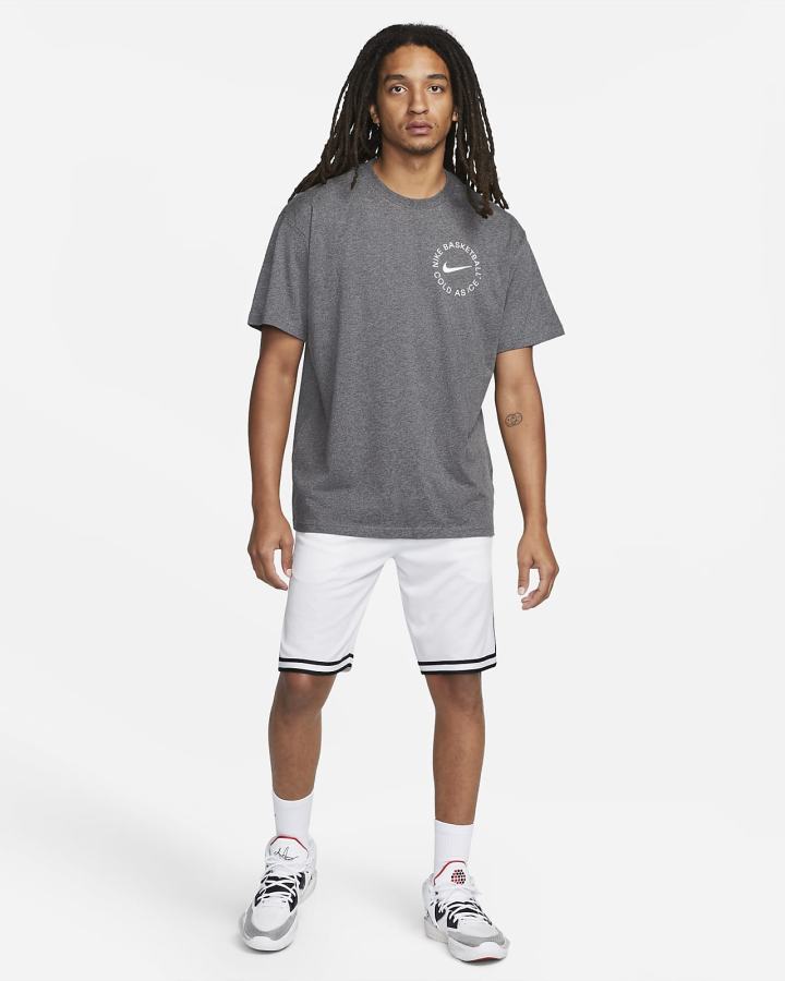Camiseta Nike Basketball Hombre Gris | NPCQH-9478