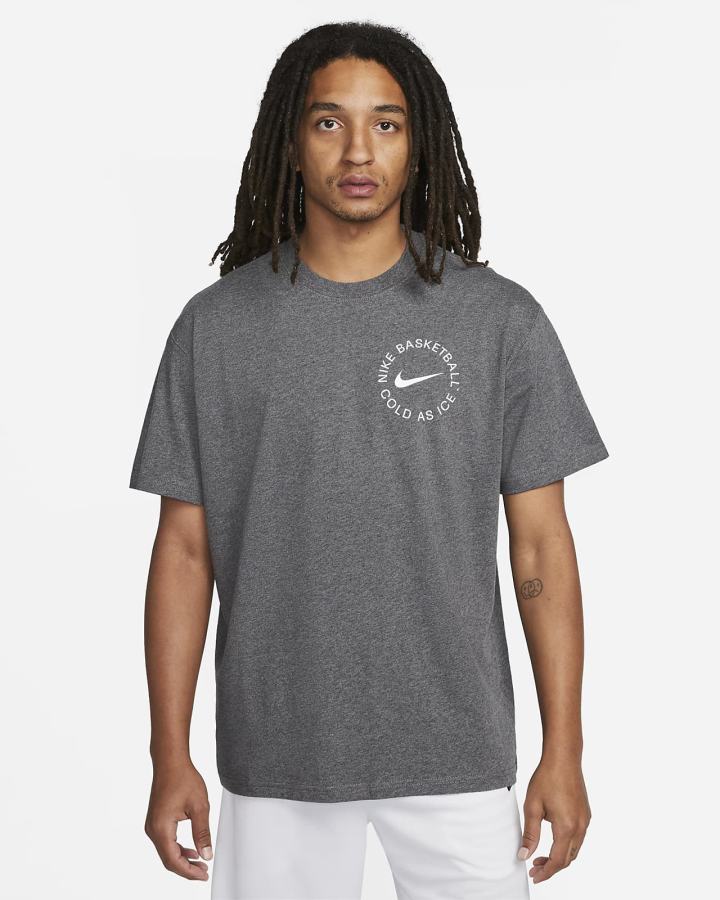 Camiseta Nike Basketball Hombre Gris | NPCQH-9478