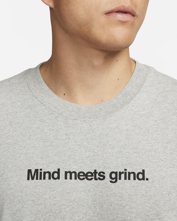 Camiseta Nike Basketball Hombre Gris Oscuro | GXOKE-0854