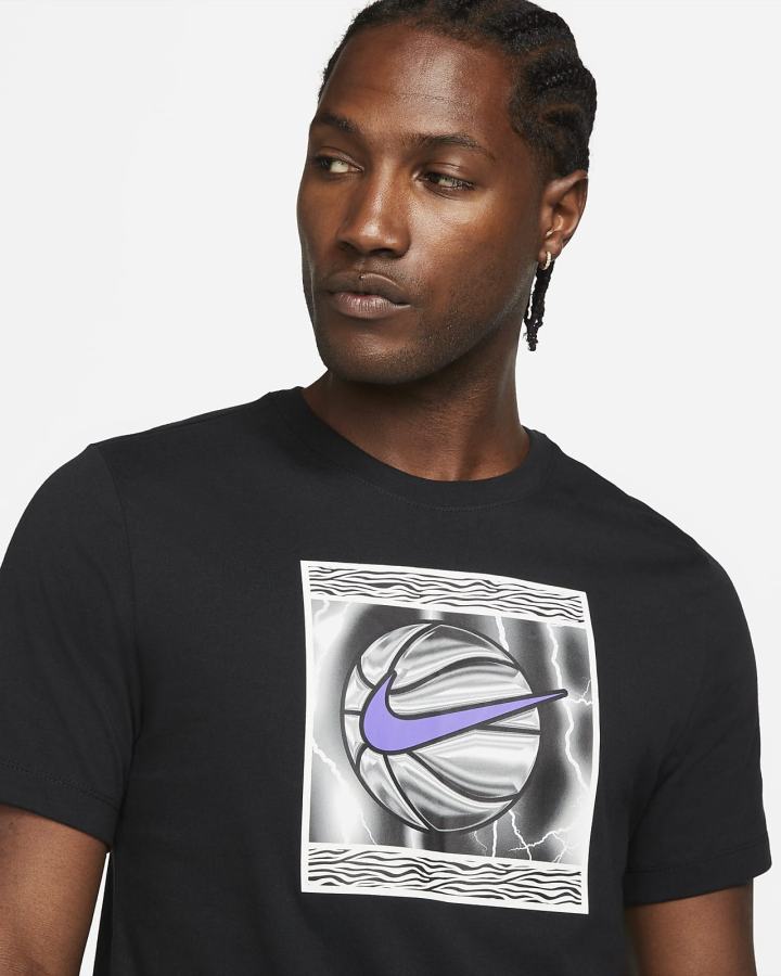 Camiseta Nike Basketball Hombre Negras | XIVSM-7921