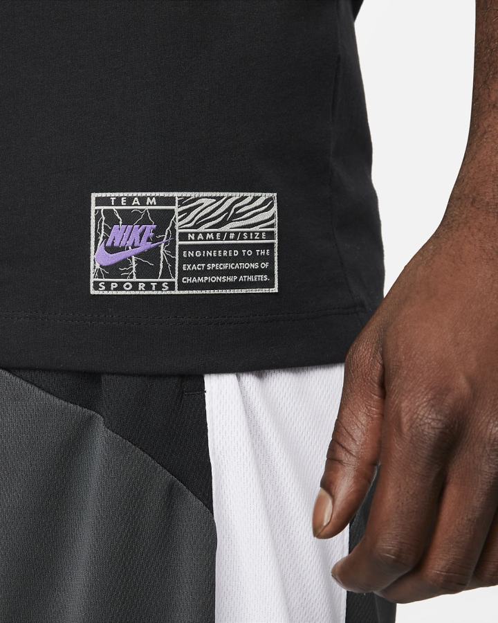 Camiseta Nike Basketball Hombre Negras | XIVSM-7921