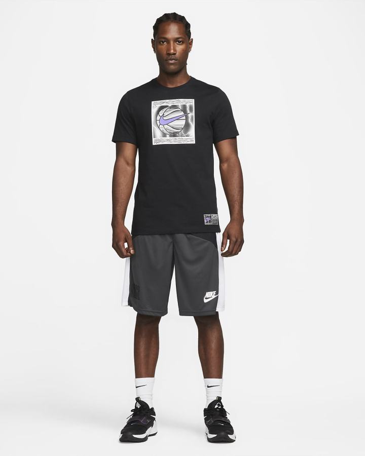 Camiseta Nike Basketball Hombre Negras | XIVSM-7921