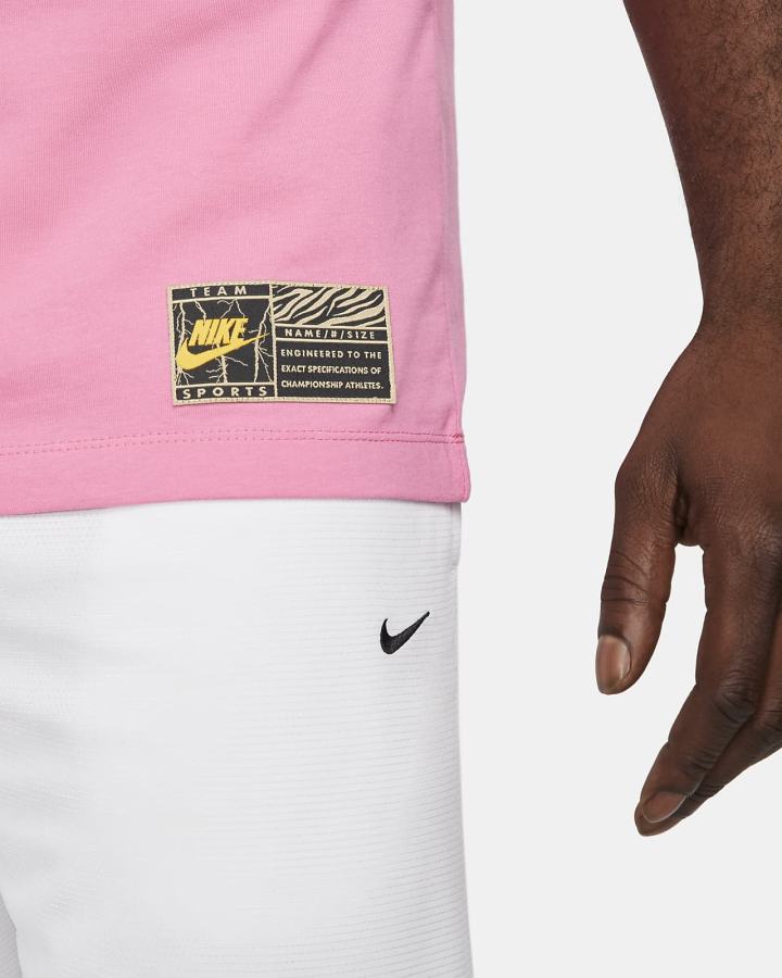 Camiseta Nike Basketball Hombre Rosas | MNZHQ-6409