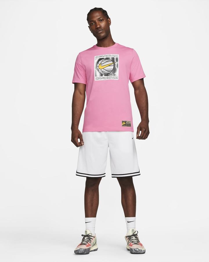 Camiseta Nike Basketball Hombre Rosas | MNZHQ-6409