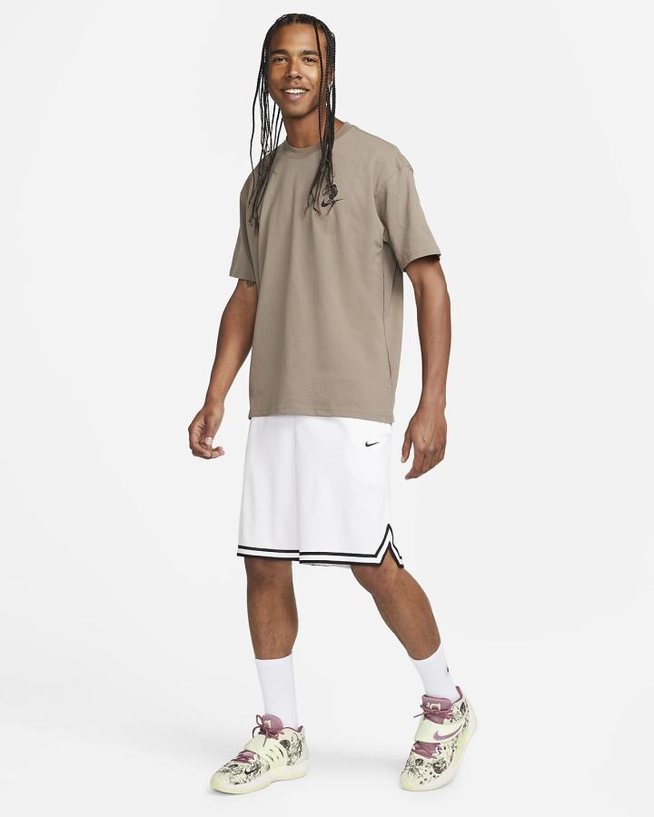 Camiseta Nike Basketball Hombre Verde Oliva Gris | BGNYI-7428
