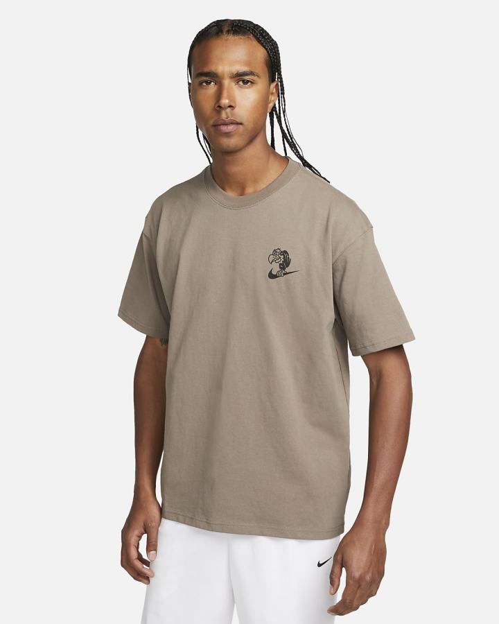 Camiseta Nike Basketball Hombre Verde Oliva Gris | BGNYI-7428