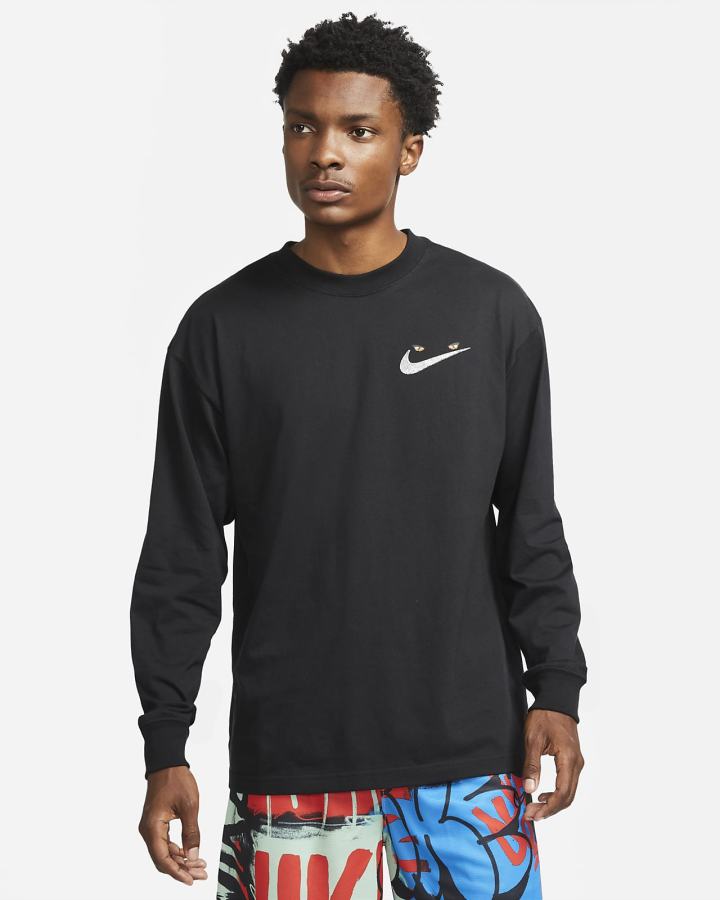 Camiseta Nike Basketball Long-Sleeve Hombre Negras | UGDKC-2784