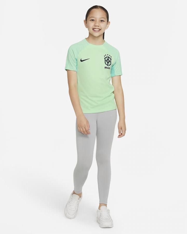 Camiseta Nike Brasil Strike Kids Dri-FIT Short-Sleeve Soccer Top Niño Azules | HSAQK-9025