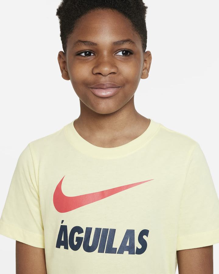 Camiseta Nike Club América Kids Niño Limón | WRYFN-3175