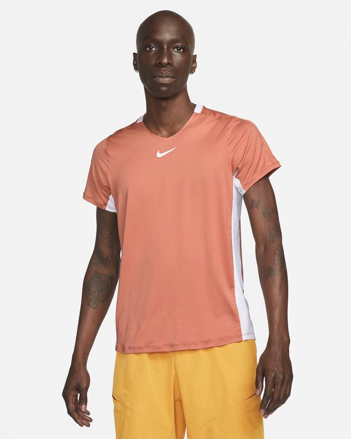 Camiseta Nike Court Dri-FIT Advantage Tennis Top Hombre Verde Blancas | EHFWP-4176