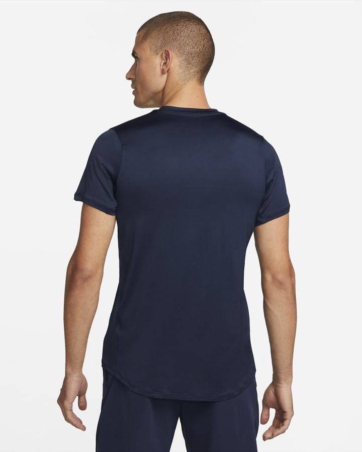 Camiseta Nike Court Dri-FIT Advantage Tennis Top Hombre Obsidian Blancas | YEHOD-2719